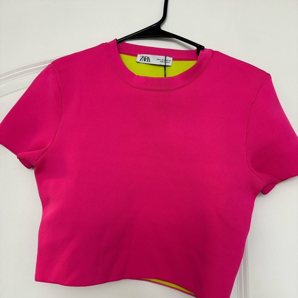 Zara Fuchsia Crop Top